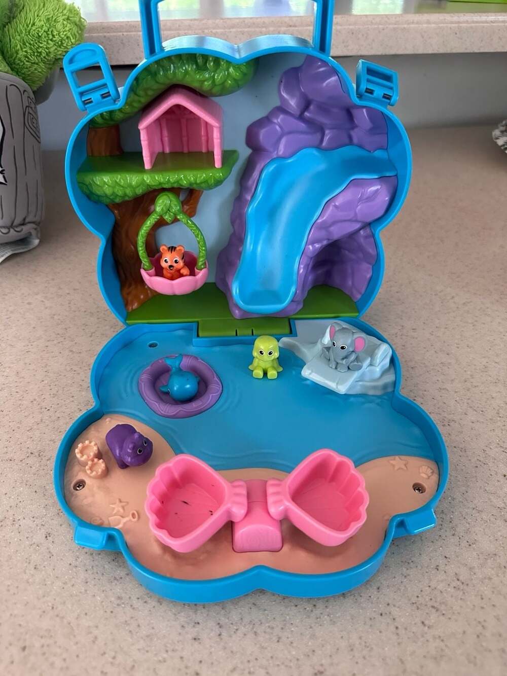 Lakeshore Learning Carry-Around Animal Town Playset with Paw-Shaped Case